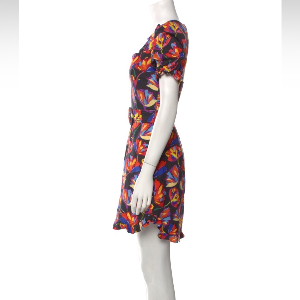 Rebecca Vallance Floral Puff Sleeve Mini Dress - Picture 7 of 8